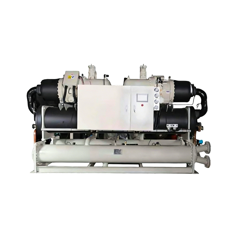 Suhu Ambien Pemampat Tunggal Kriogenik Pemampat Berganda Air Cooled Screw Chiller